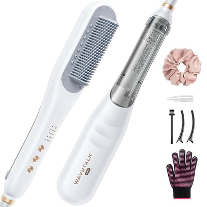 Wavytalk 3-in-1 Hair Straightener Brush