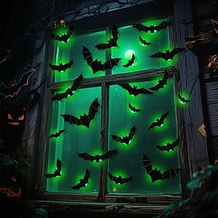 3D LED Bats Wall Decor,36 Pcs