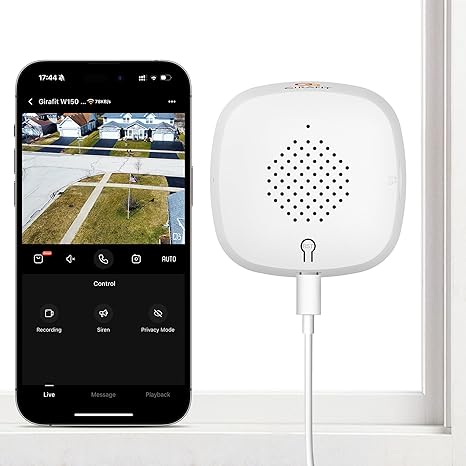 GIRAFIT 3MP 2K Window Camera,WiFi Indoor Cam