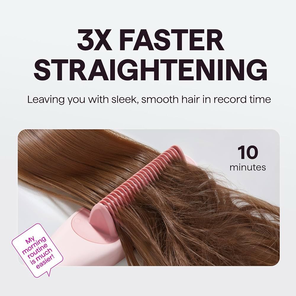 Wavytalk 3-in-1 Hair Straightener Brush